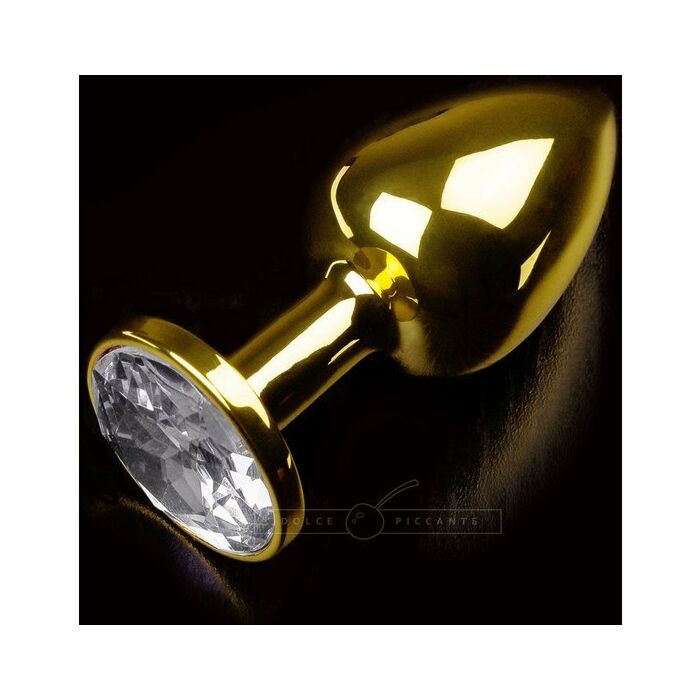 Anal plug small gold jewelery / diamond