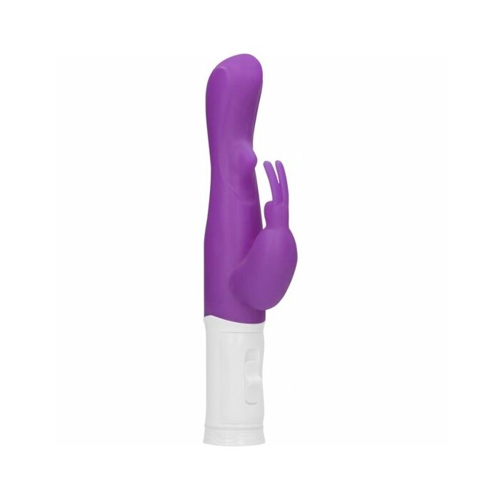 Vibrador rampante conejito con rotación - morado