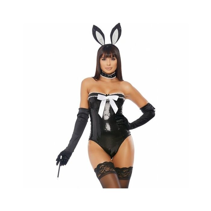 Disfraz voila sexy rabbit - negro