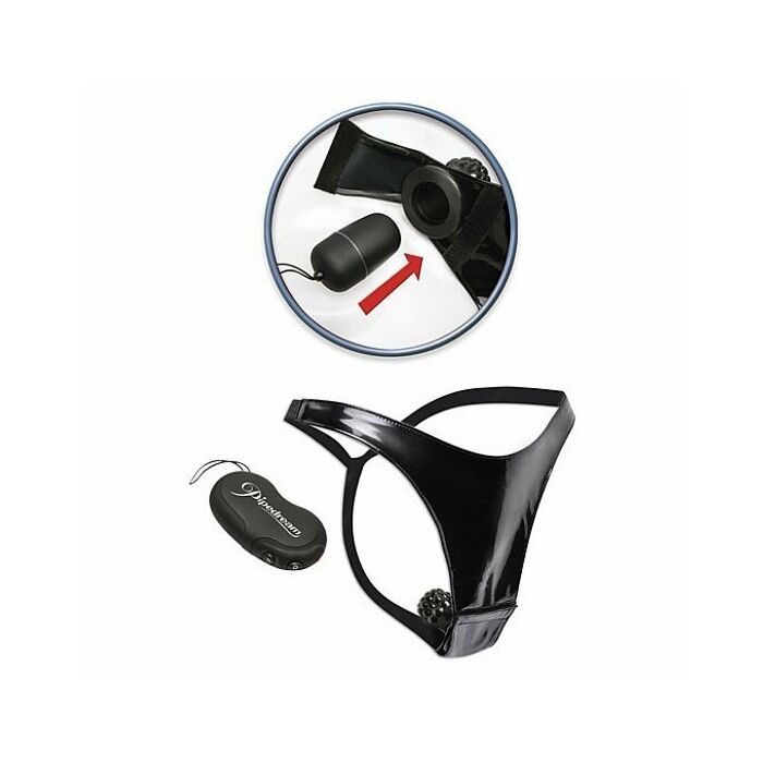 Fetish fantasy thong remote control vibrator with 10 functions