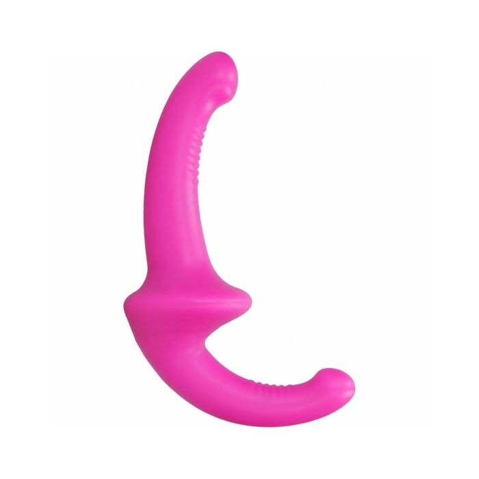 Dildo con arnés sin sujección silicona - rosa