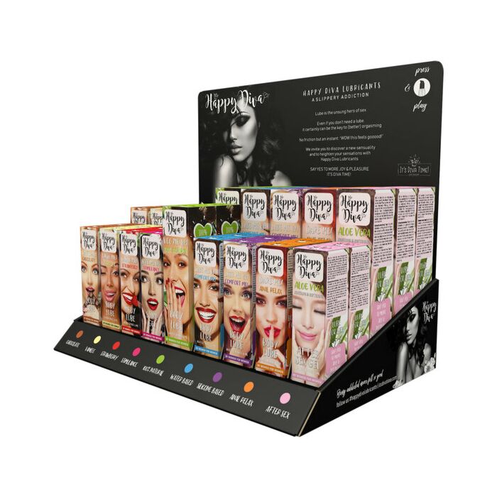 Display lubircantes happy diva 45pcs