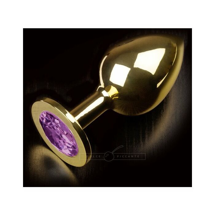 Plug anal jewellery large oro / morado