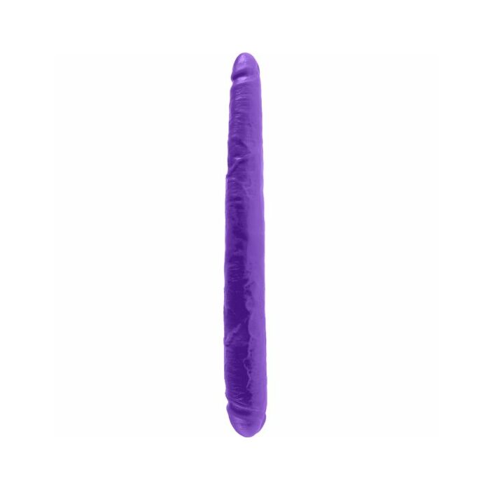 Pene doble 43 cm morado
