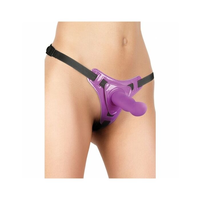 Ouch delight harness with adjustable straps lilac