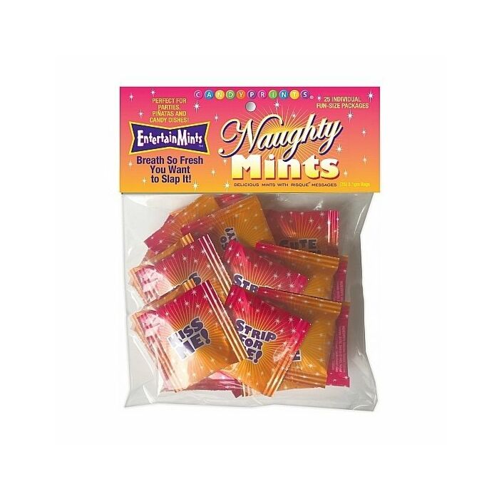 Naughty caramelos de menta - bolsa de 25uds