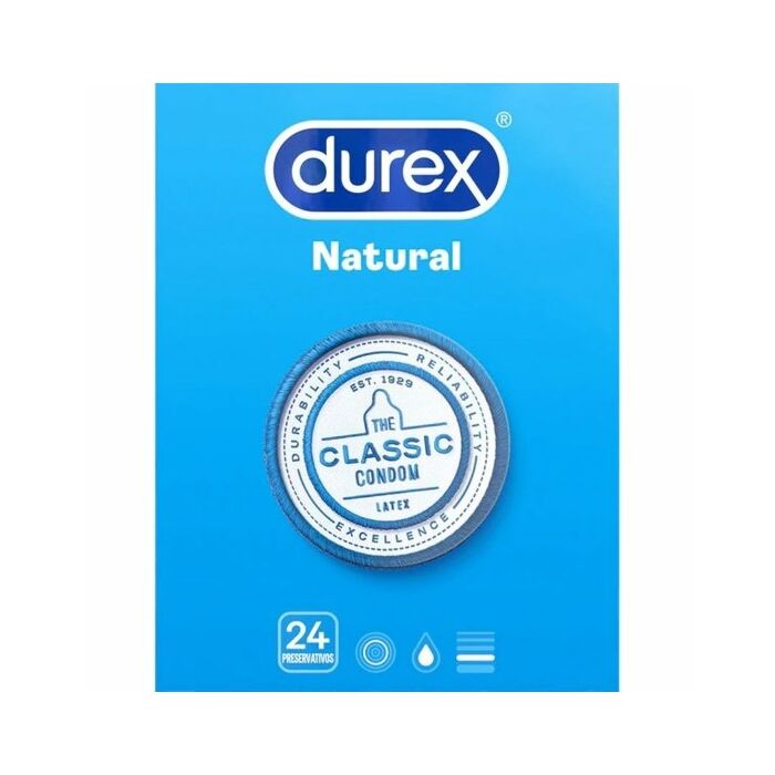 Durex Natural Condoms, 24 Units
