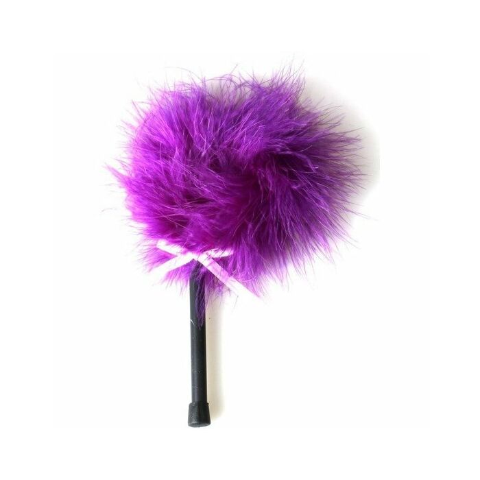 Purple marabou feather duster secret play