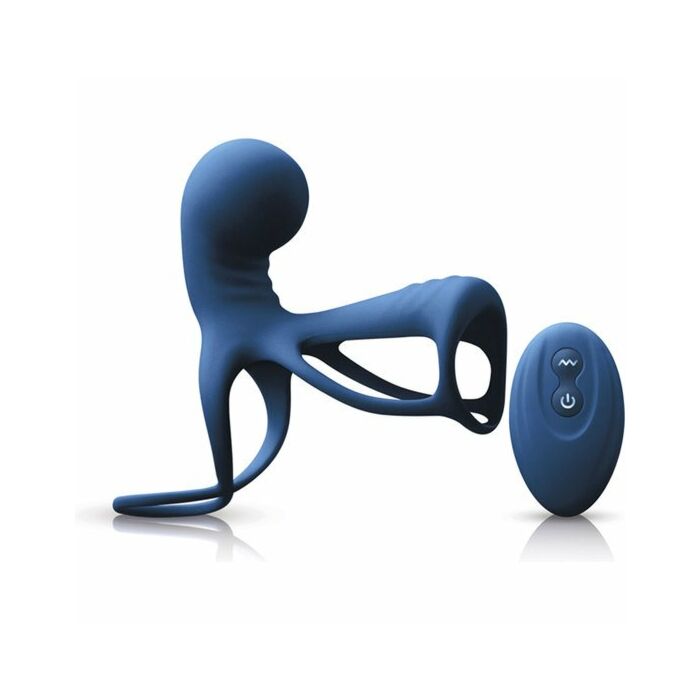 Renegade gladiator funda con plug y vibrador - azul