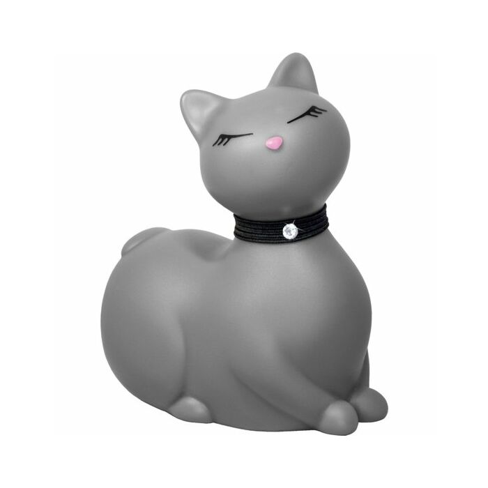 Gatito estimulador de viaje gris