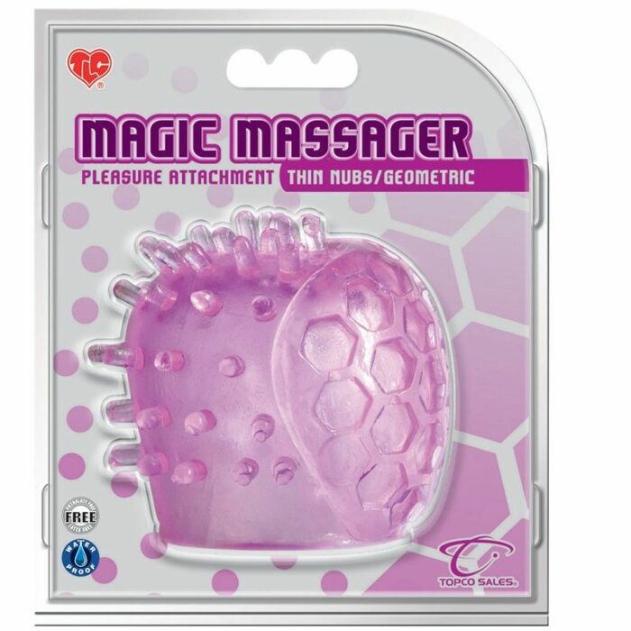 Topco lilac geometric head for magic massagers