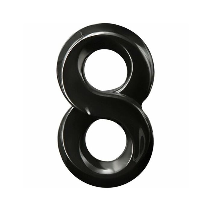 Renegade lucky anillo con forma de 8 - negro