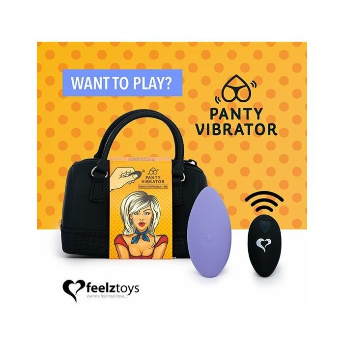 Feelztoys - braguita vibradora con mando - morado