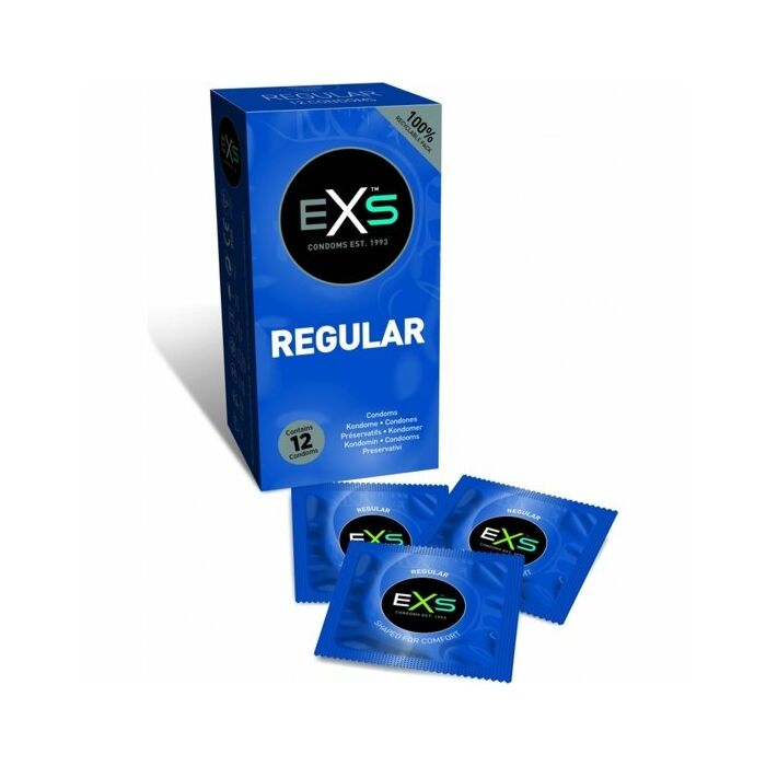Regular exs - colorless condoms -12 pack