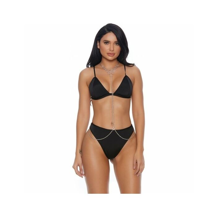 Ring me up bodychain plateado