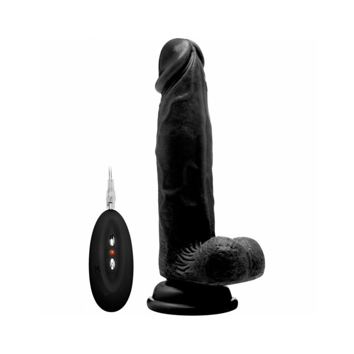 Real rock 003 100 vibrator 20cm black realistico