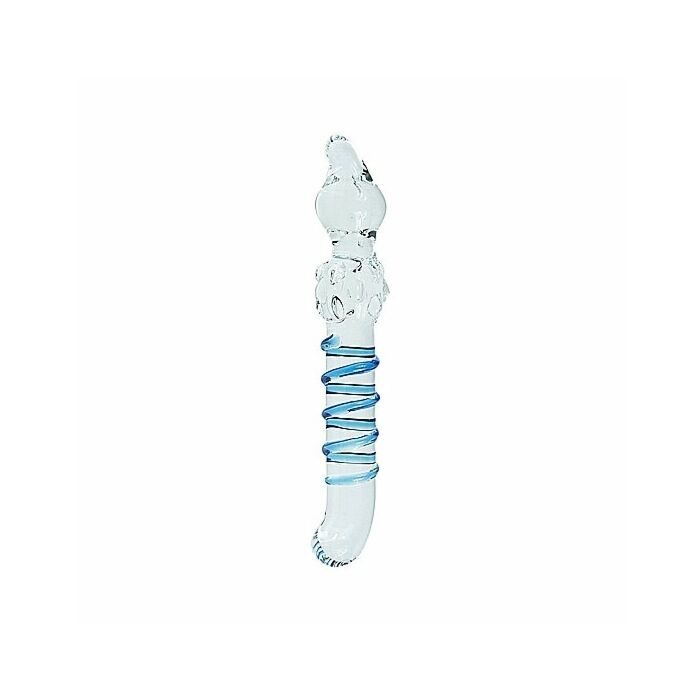 Climax glass 4-way dildo de cristal