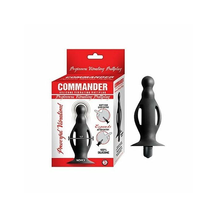 Commander beginners plug anal vibrador - negro
