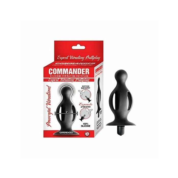 Commander expert plug anal vibrador - negro