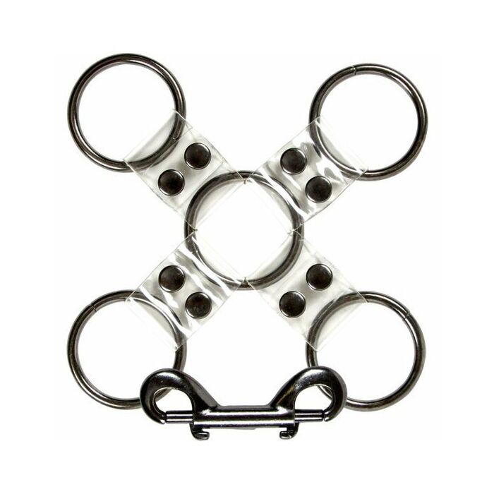 Bare bondage collar with leash