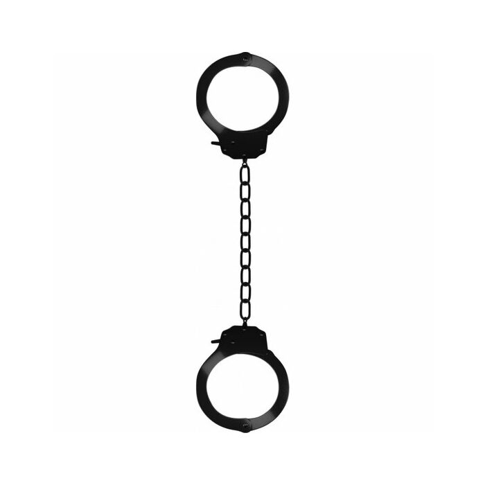 Ouch prison black ankle cuffs