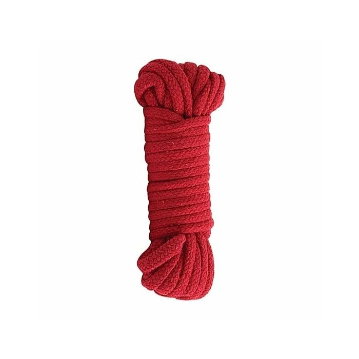 Red japanese style rope bondage