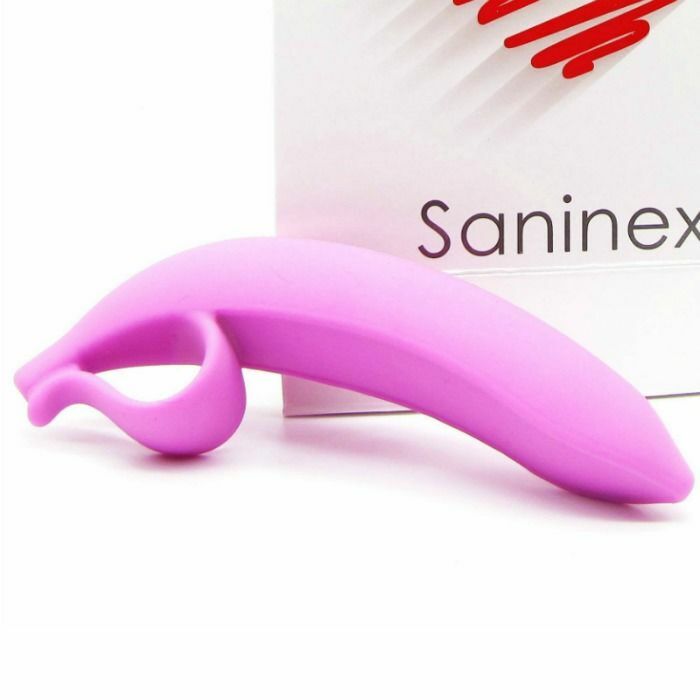 Saninex banana dildo orgasmic fantasy pink