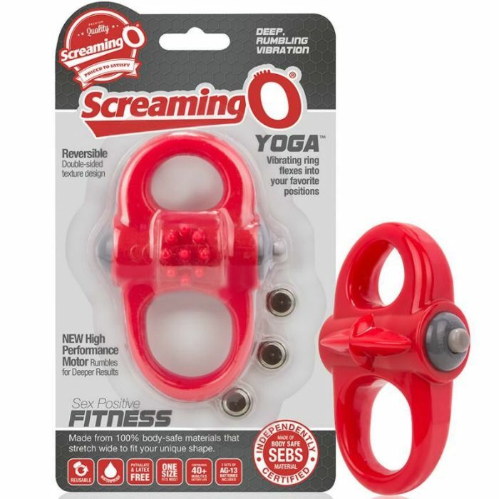 SCREAMING O ANILLO VIBRADOR YOGA ROJO