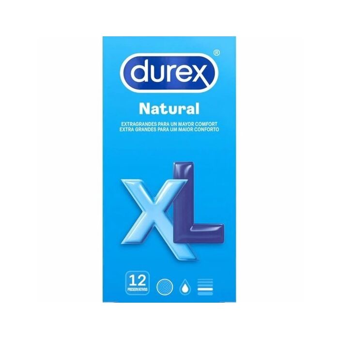 XL Natural Condoms Durex 12 pcs.