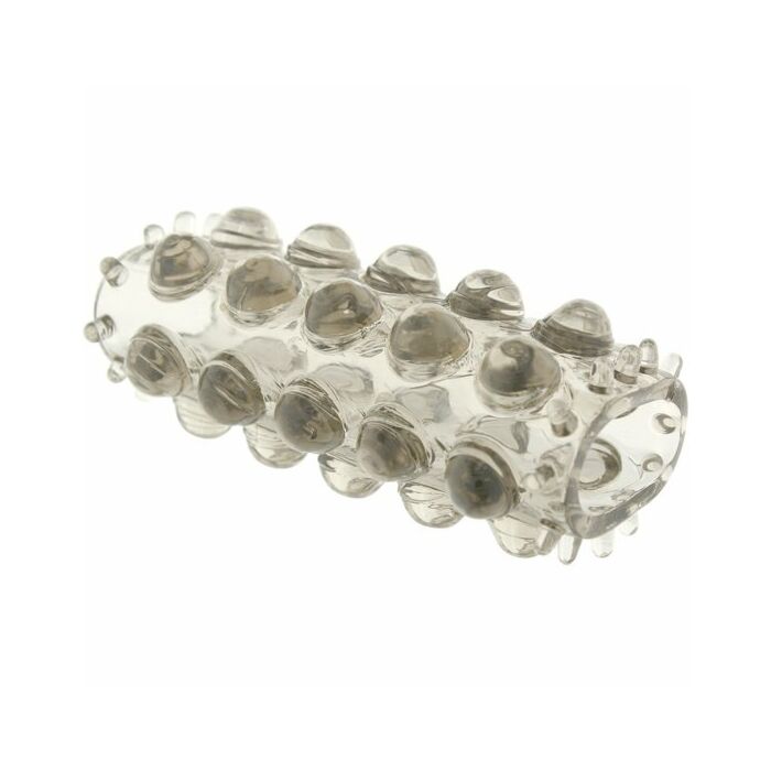 Super stretchy cover for textured black penis