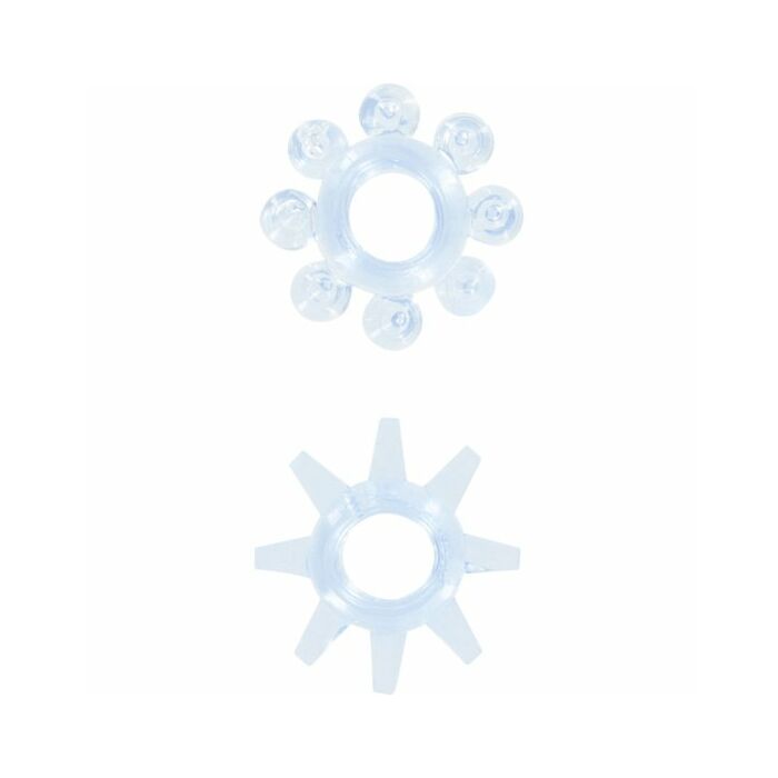 Power stretchy blue ring 2pcs