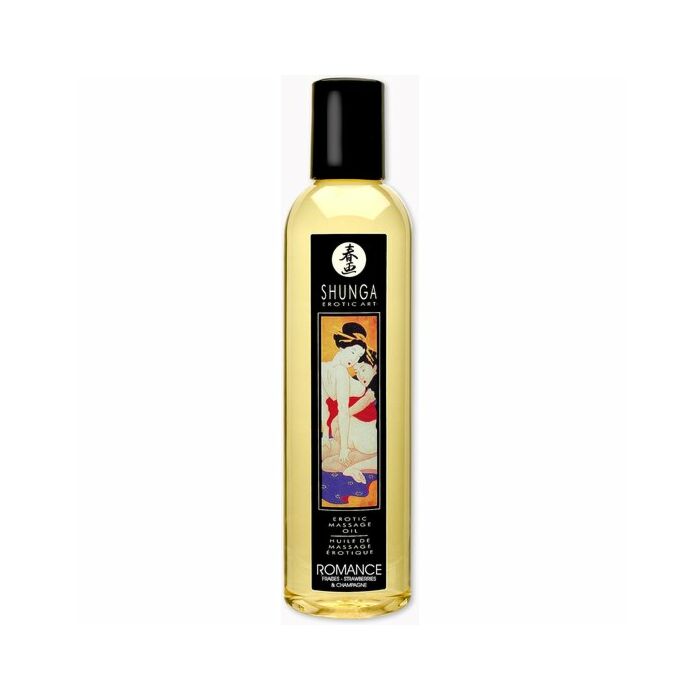 Shunga erotic massage oil strawberries