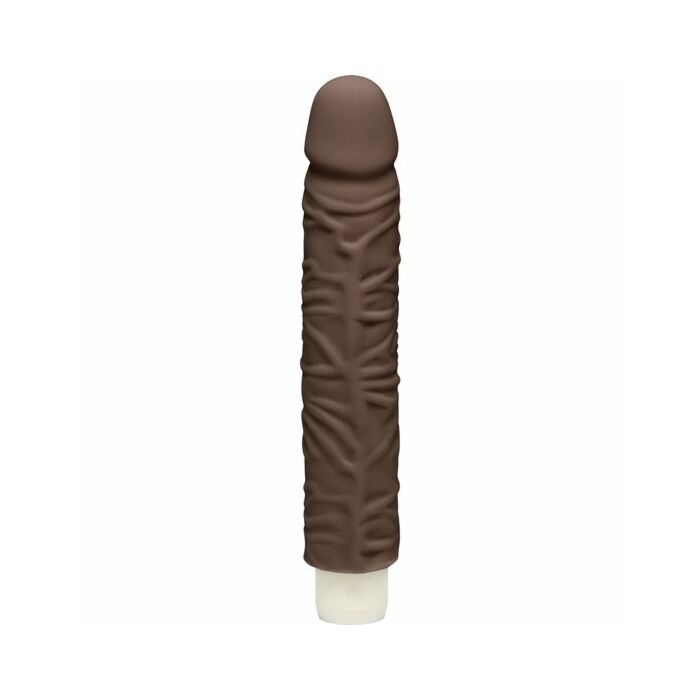 The shakin vibrador realista chocolate 23 cm