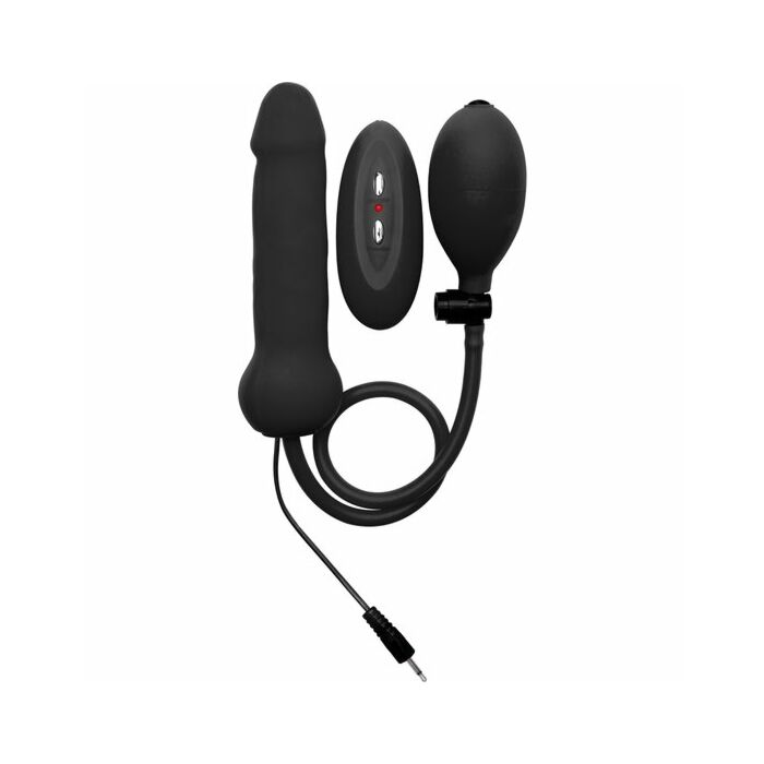 Ouch inflatable penis silicone vibrator black 146cm