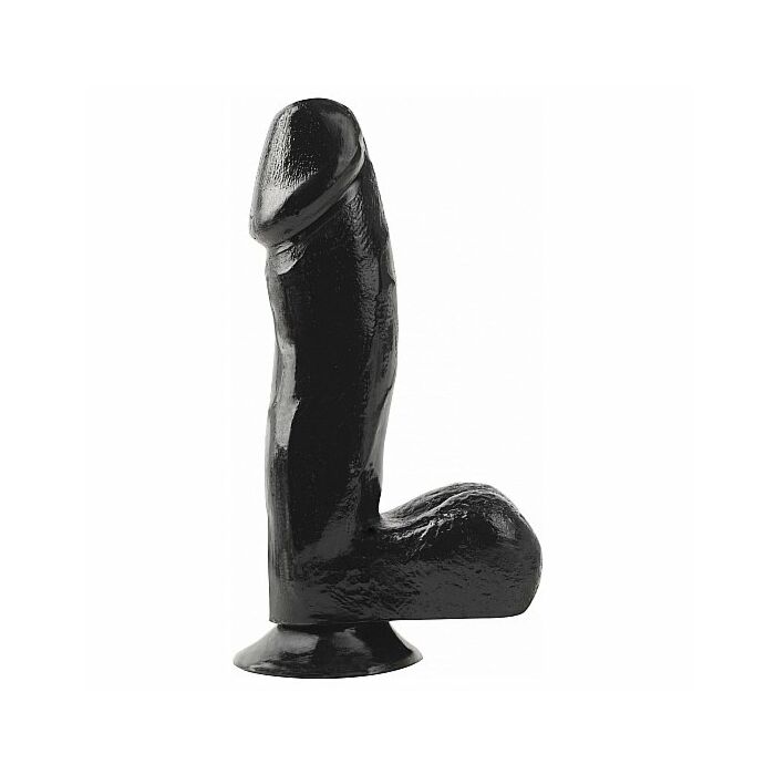 Basix gelatin penis suction black 16 cm