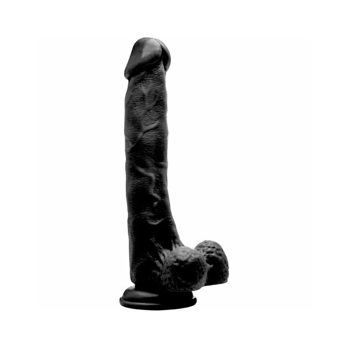 Real rock 018 100 realistic dildo 27 cm black