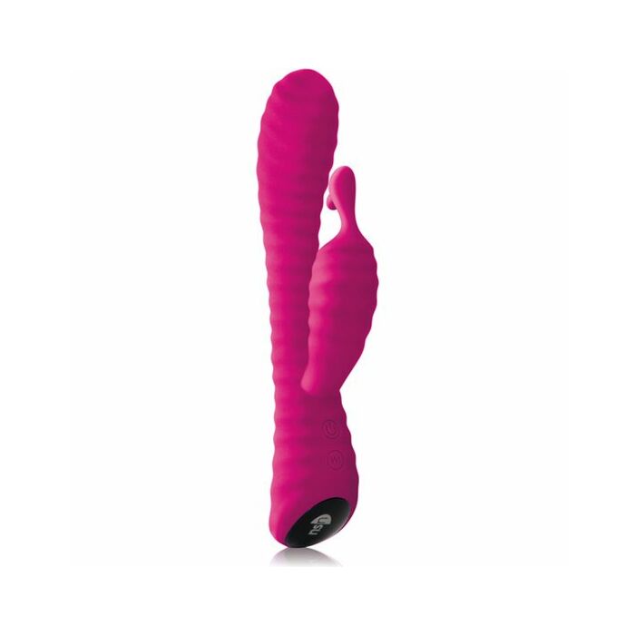 Ripple rabbit - vibrador de silicona rosa