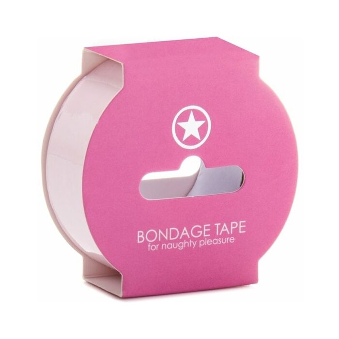 Ouch non sticky bondage tape light pink 175m