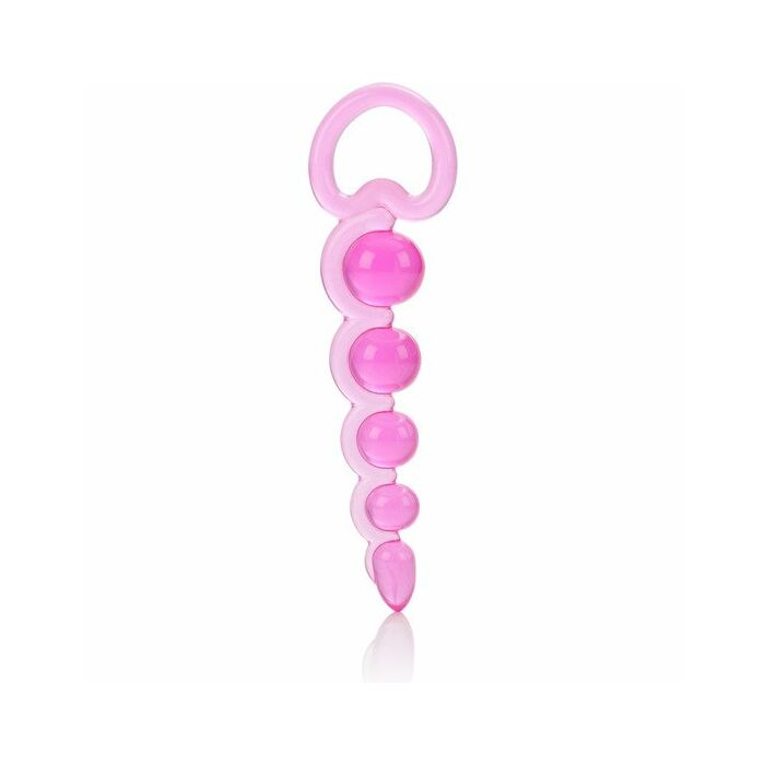 Basic essentials pink anal beads