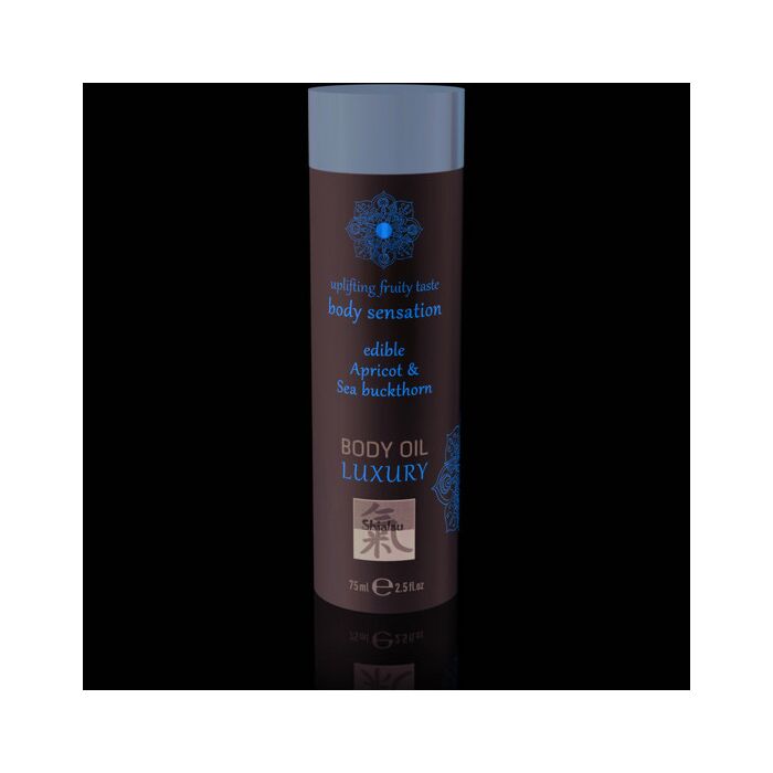 Aceite para el cuerpo comestible luxury - albaricoque & espino 75ml