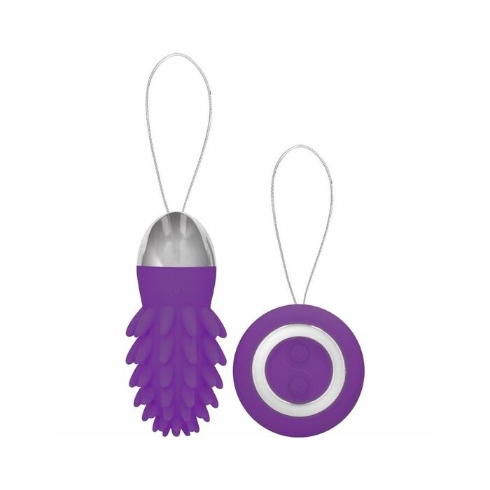 Mason huevo vibrador control remoto morado