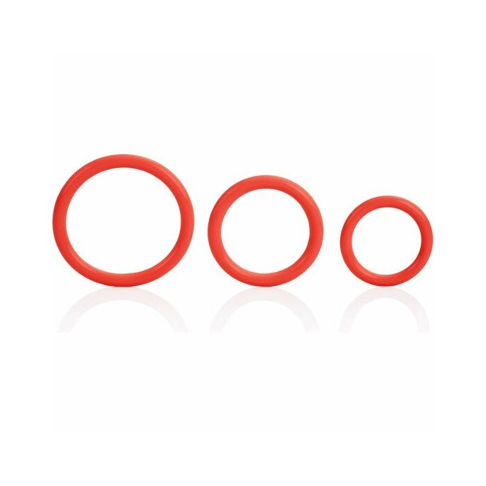 Red Fire Triple Ring