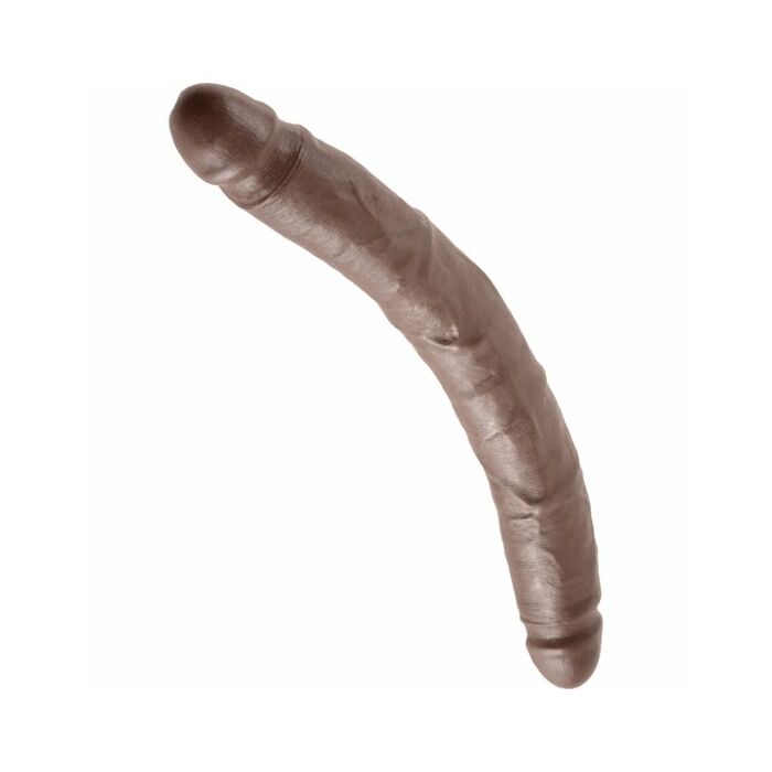 King dildo cock double brown 30 cm