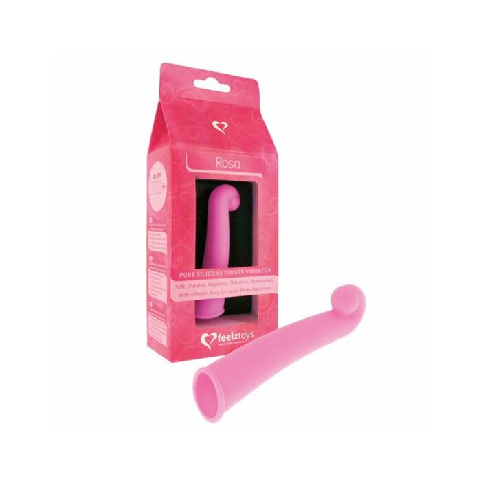 Feelztoys pink vibrator for G-spot finger