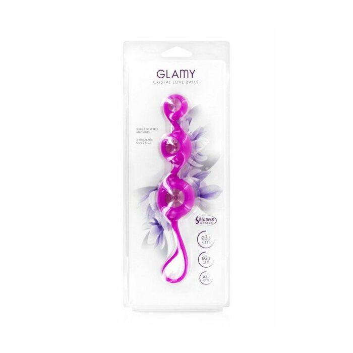 Glamy cristal love balls