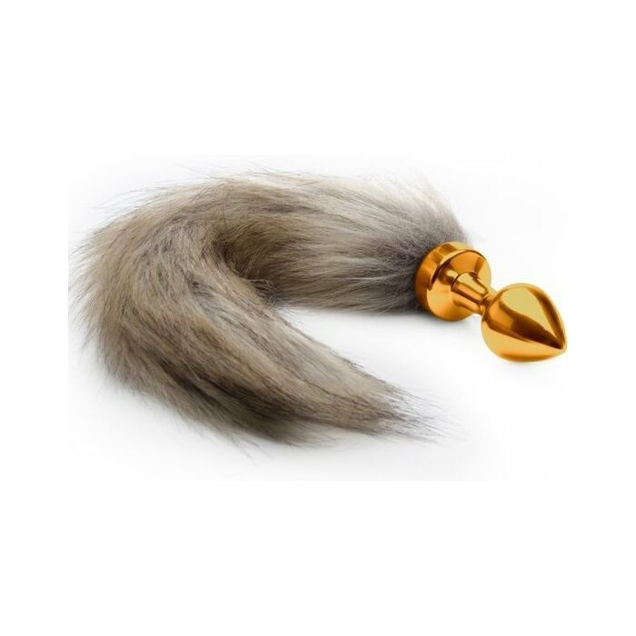 Ouch anal plug gold foxtail 75cm