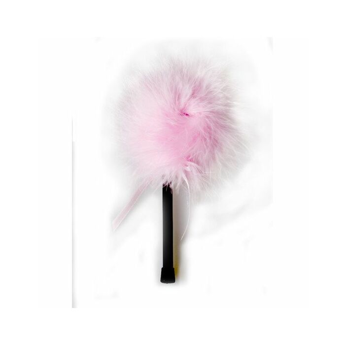 Pink marabou feather duster secret play