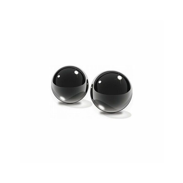 Fetish fantasy limited edition ben-wa balls medium black glass