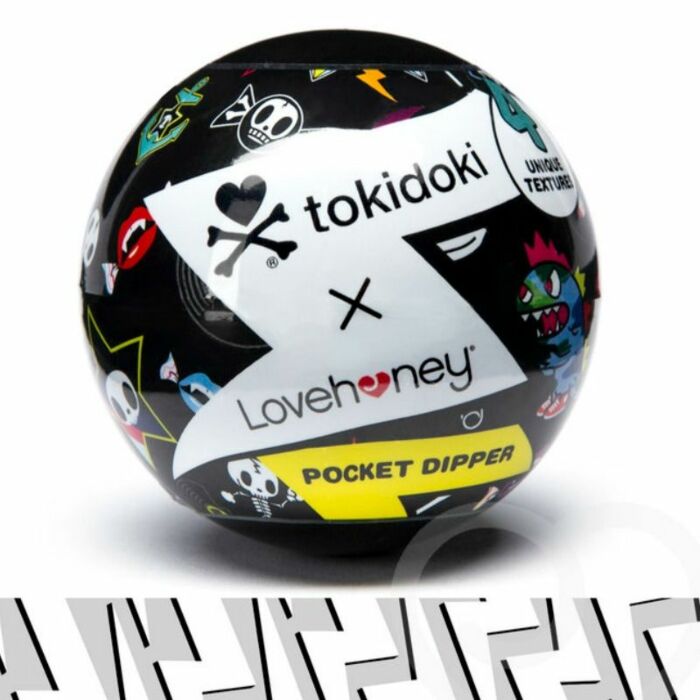 Tokidoki mini masturbador masculino con texturas rayo