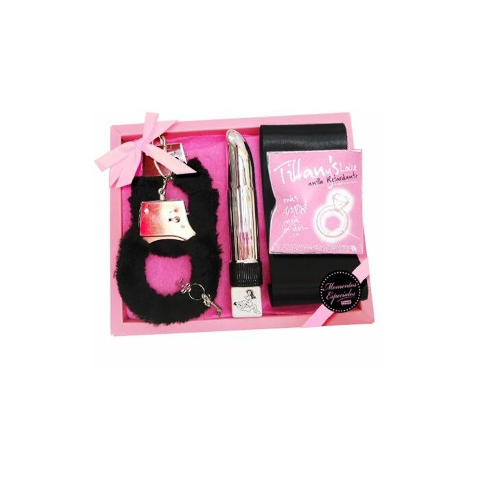 KIT EROTICO VIBRADOR ANILLO TIFFANYS SILICONA
